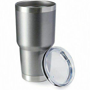 Stainless Steel‎ Grey Double Wall Vacuum Insulated Travel Mug Tumbler